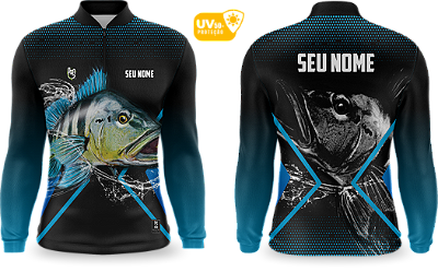 Camiseta de Pesca Manga Longa UV50+ - Ref0009