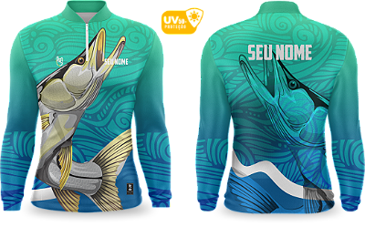 Camiseta de Pesca Manga Longa UV50+ - Ref0010