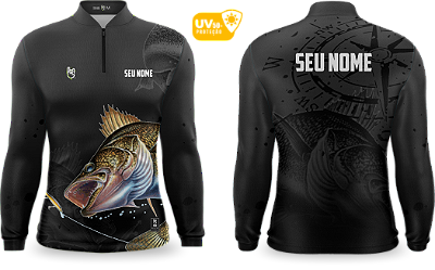Camiseta de Pesca Manga Longa UV50+ - Ref0011