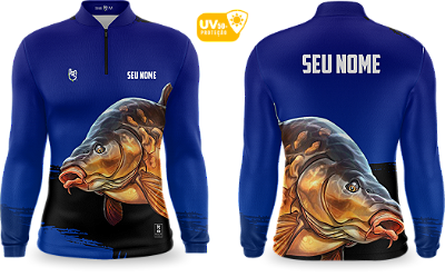Camiseta de Pesca Manga Longa UV50+ - Ref0012