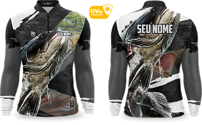 Camiseta de Pesca Manga Longa UV50+ - Ref0013