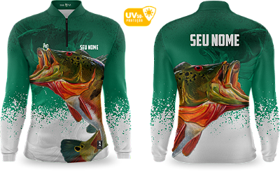 Camiseta de Pesca Manga Longa UV50+ - Ref0018