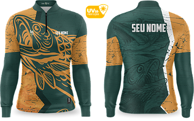 Camiseta de Pesca Manga Longa UV50+ - Ref0019