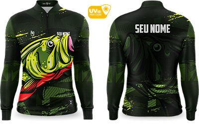 Camiseta de Pesca Manga Longa UV50+ - Ref0020