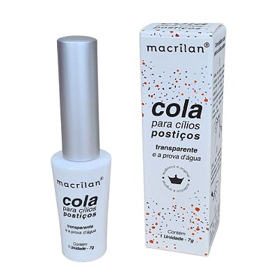 Cola para cílios postiços transparente Macrilan