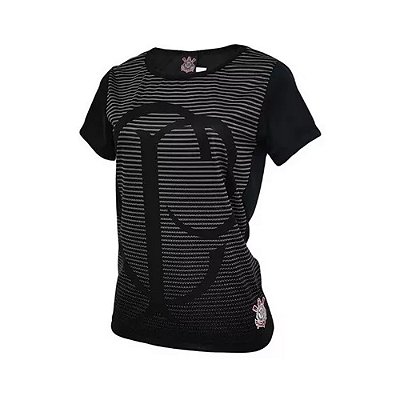 Camisa Corinthians Effects SPR Preto Feminina