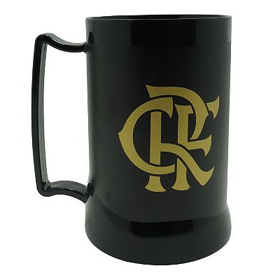 Caneca Gel Flamengo Preto Crf-Escritas