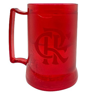 Caneca Gel Flamengo Vermelho Escudo Remo e CRF