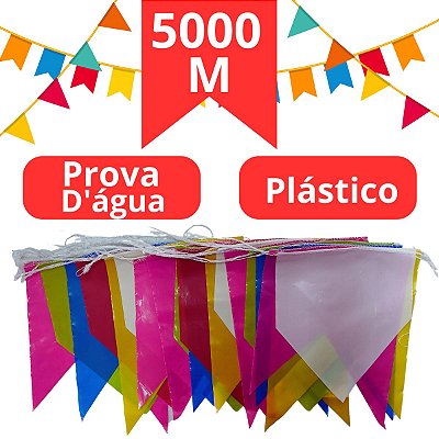 Bandeirola Festa Junina Bandeirinhas Plasticas 5000 Metros