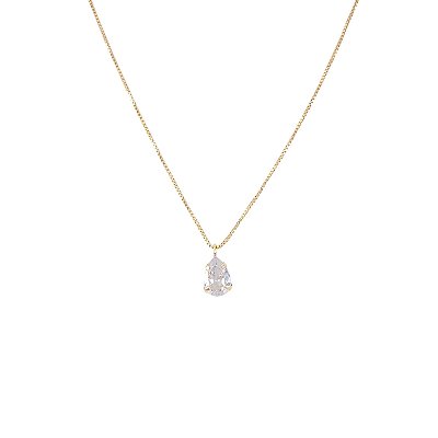 Choker Gota Pingente Zircônia
