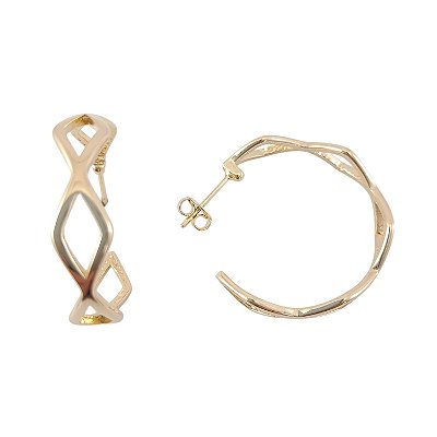 Argola Banhada a Ouro 18K