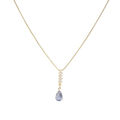 Colar Gota Very Pery Banhado a Ouro 18k