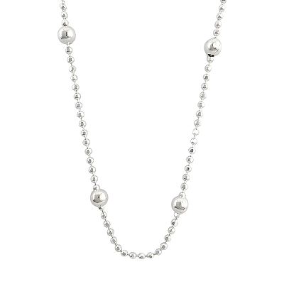 Choker Prata Corrente Bolinha 3mm