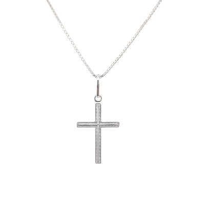 Colar Crucifixo Prata