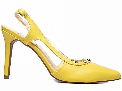 Sapato Scarpin Amarelo Torricella modelo SC015B