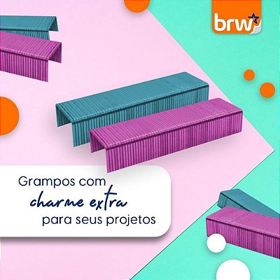 Grampo Colorido 26/6 c/1000 - BRW Soul