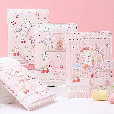 Caderno Luxo Rabbit Cherry Sweet