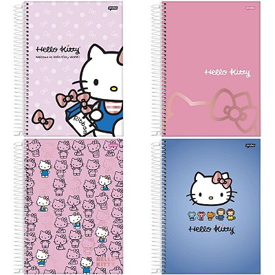 Caderno Universitário 10 Matérias Hello Kitty - Jandaia