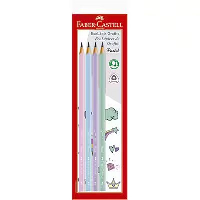 Ecolápis 2B Tons Pastel - Faber-Castell