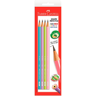 Ecolápis 2B Max Colors - Faber-Castell