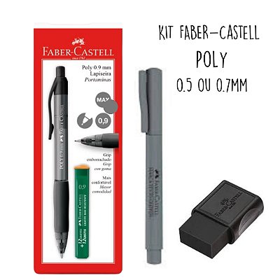Kit Escolar Lapiseira Poly Faber - Castell