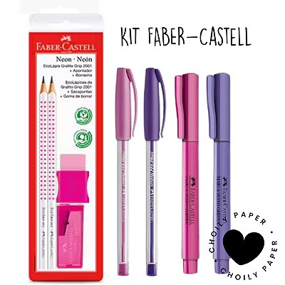 Kit Escolar Neon- Faber -Castell