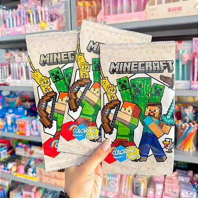Card Surpresa de Colorir Manecraft