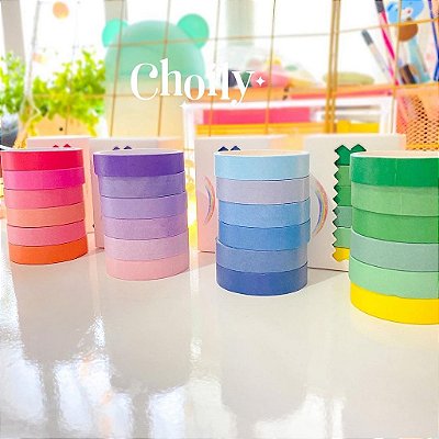 Kit Washi Tape Degrade de Cores Kit 6 unidades