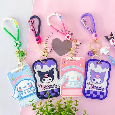 Porta Cartão Crachá Sanrio Siliconado