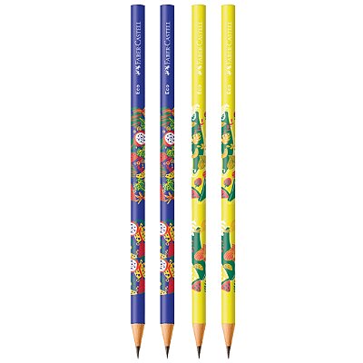 Kit Escolápis Grafite Glimmer Botânica c/ 4 - Faber-Castell