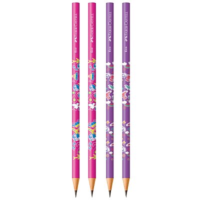 Kit Escolápis Grafite Glimmer Viagem c/ 4 - Faber-Castell