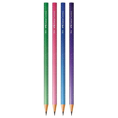 Kit Escolápis Grafite Glitz Degradê c/ 4 - Faber-Castell