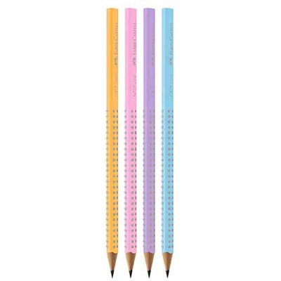 Kit Ecolápis Grafite Grip 2001 Pastel c/4 - Faber-Castell