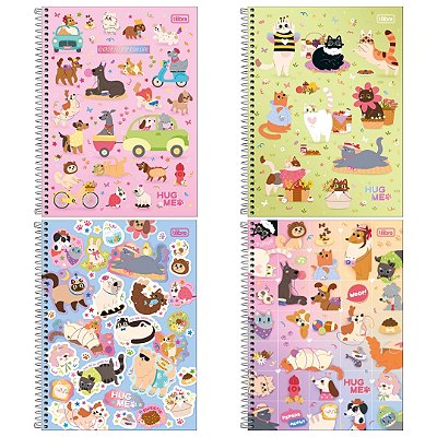 Caderno Universitário 1 Matéria Hug Me - Tilibra