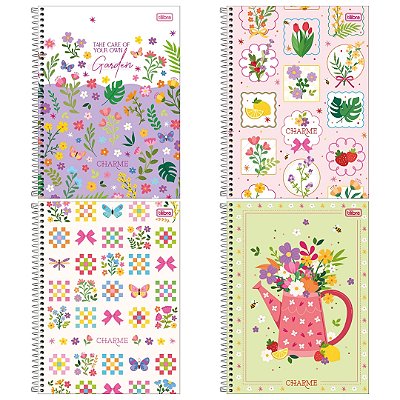 Caderno Universitário 10 Matérias Charme - Tilibra