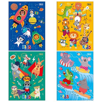 Caderno Brochura Universitário Kids 96fls Masculino - Tilibra