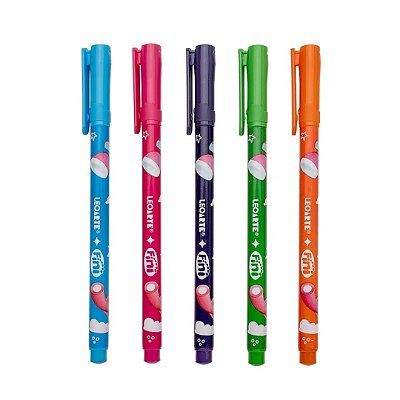 Caneta Gel Estampada Colorida 0.6mm Fini Leo&Leo