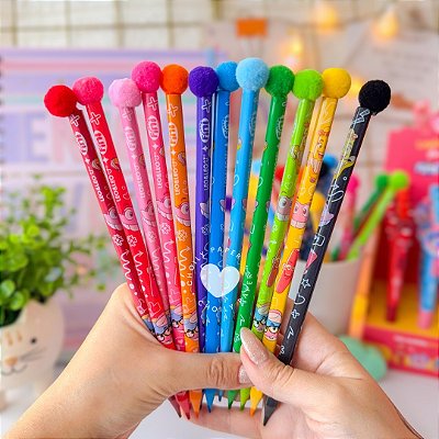 Kit Lápis de Cor c/ Pompom Fini - Leo&Leo