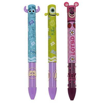 Caneta Bicolor Pixar Azul e Preta - Molin