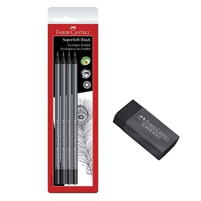 Kit Escolar SuperSoft Black Faber-Castell