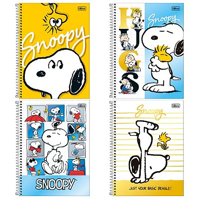 Caderno Universitário 10 Matérias Snoopy - Tilibra