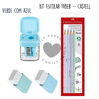 Kit Escolar Mini Box Pastel Faber-Castell