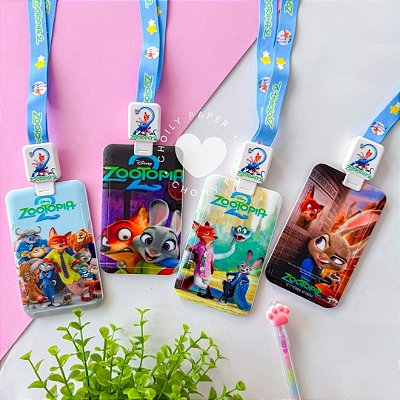 Porta Cartão Crachá com Cordão Extensor - Zootopia