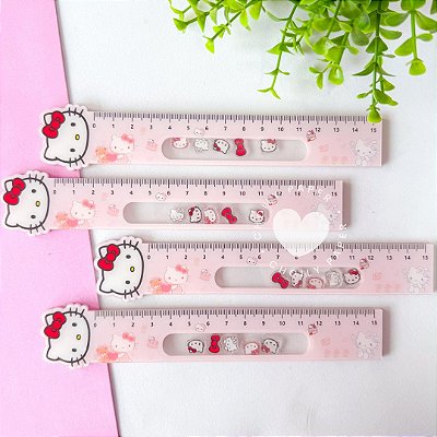 Régua Fofa 15cm - Hello Kitty
