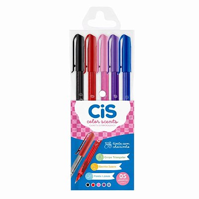Caneta Esferográfica Colors Scents com Cheirinho - CIS