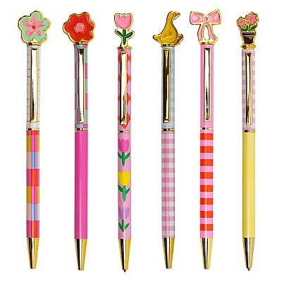 Caneta Esferográfica Estampada Jardim - Floriê