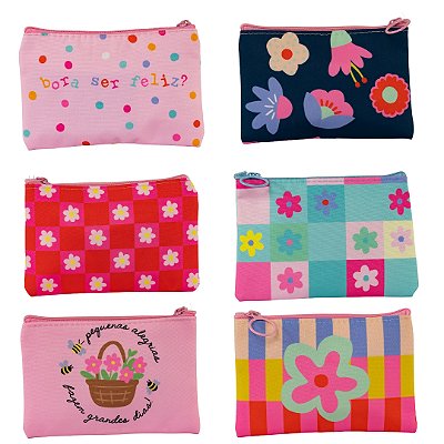 Mini Necessaire Estampada Frases - Floriê