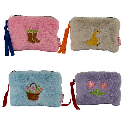 Mini Necessaire Pelúcia Jardim - Floriê