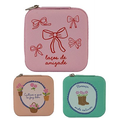 Mini Porta Jóias Estampado - Floriê