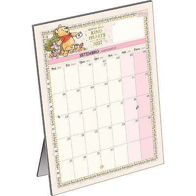 Calendário de Mesa Planner 2027 Pooh - Tilibra